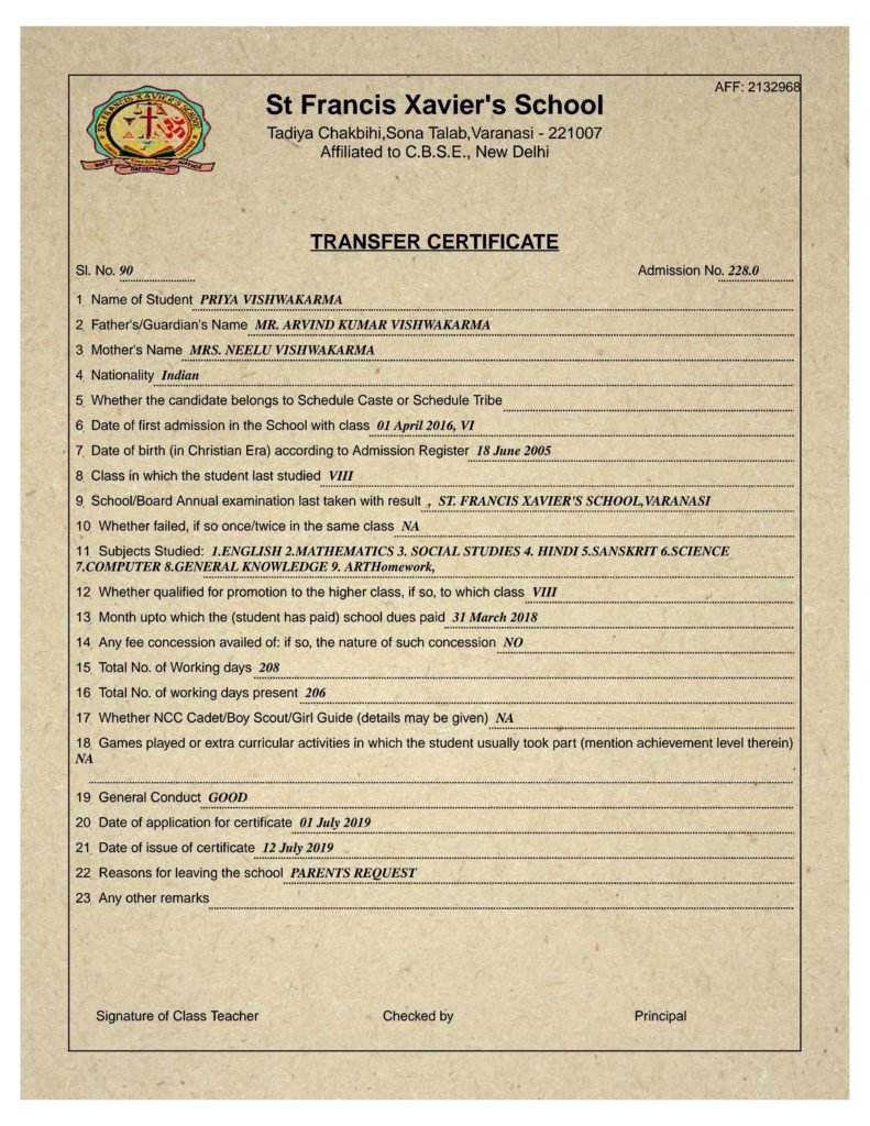 transfer-certificate-format